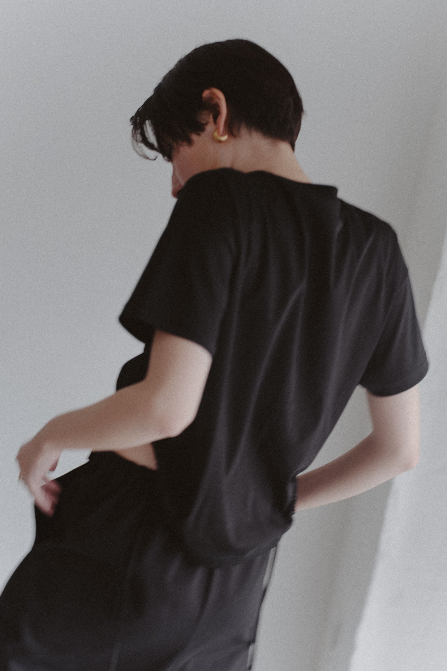 Curve gather tee (2color)