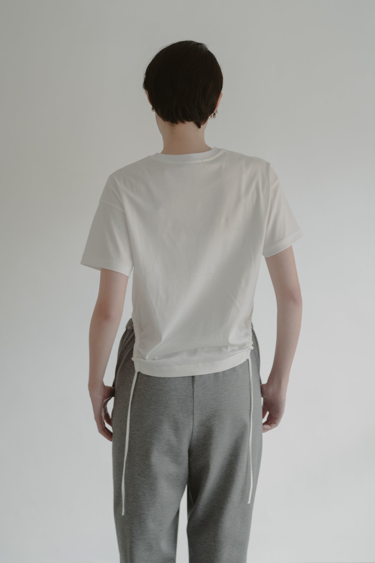 Curve gather tee (2color)