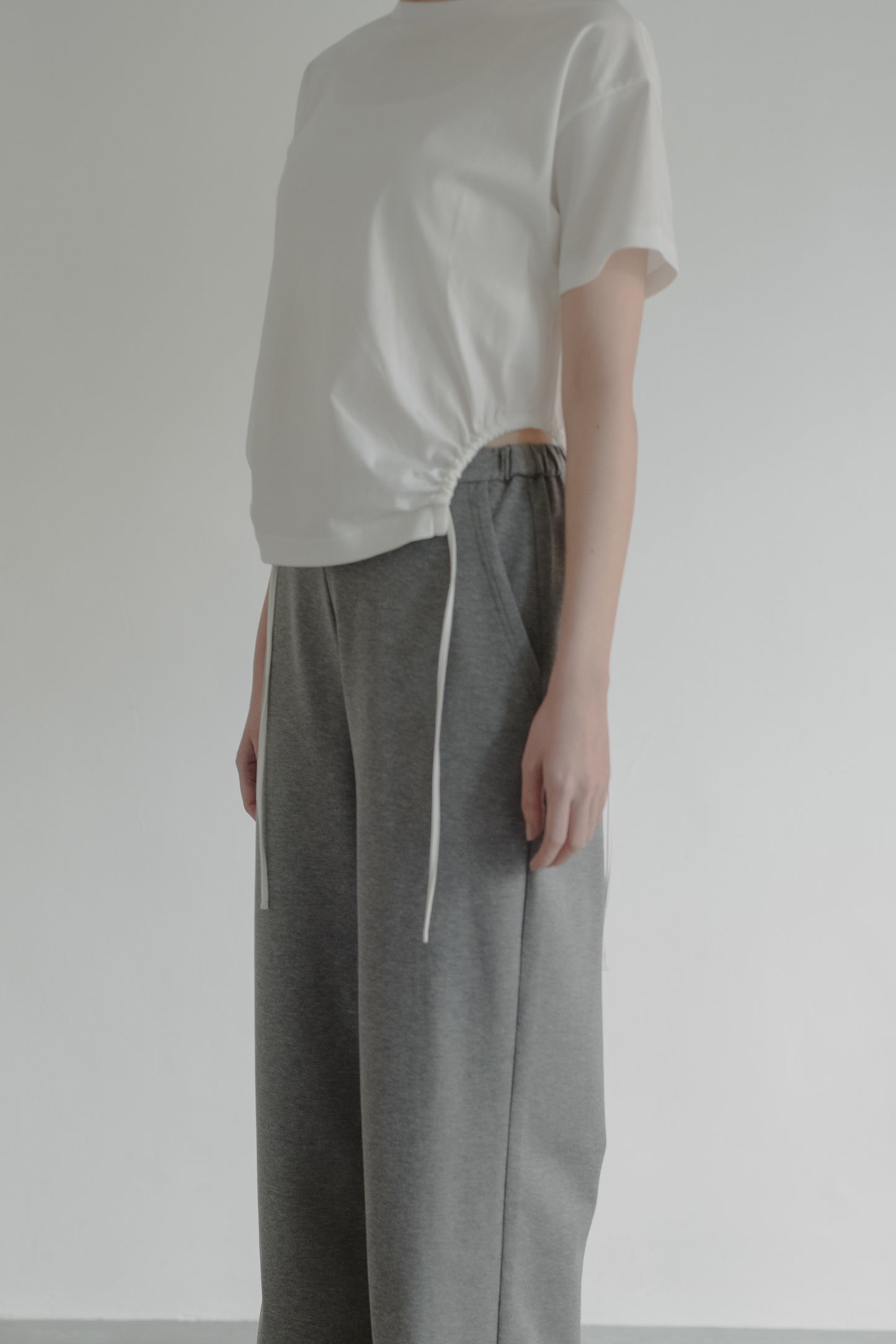 Curve gather tee (2color)
