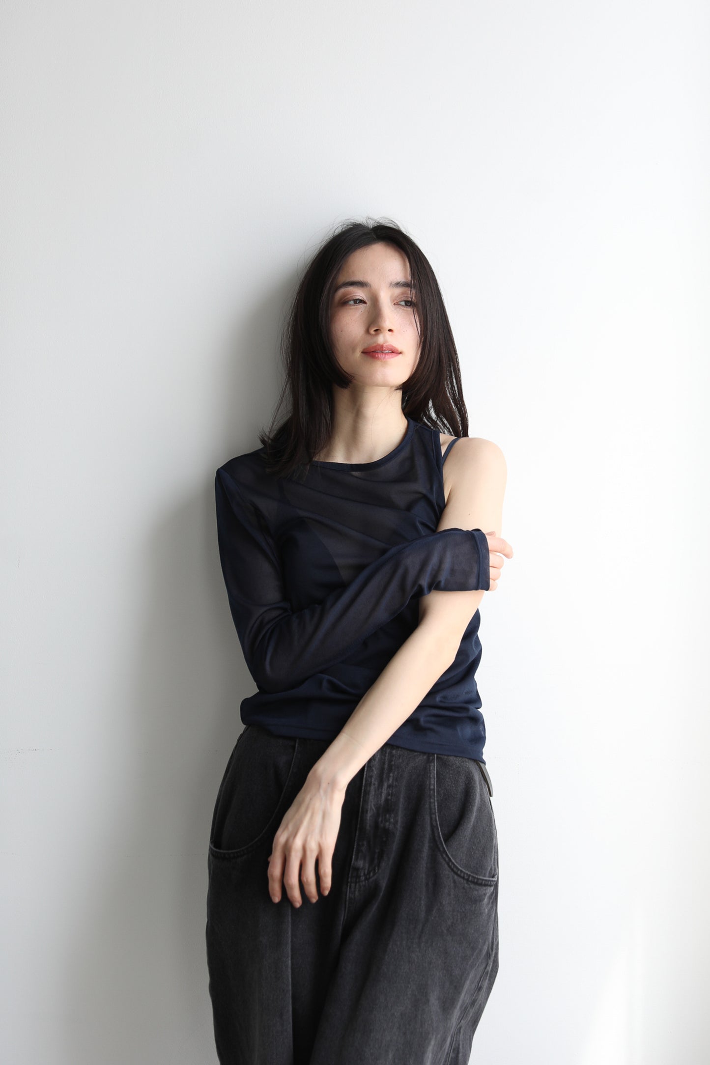 Layered sheer tops (3color)