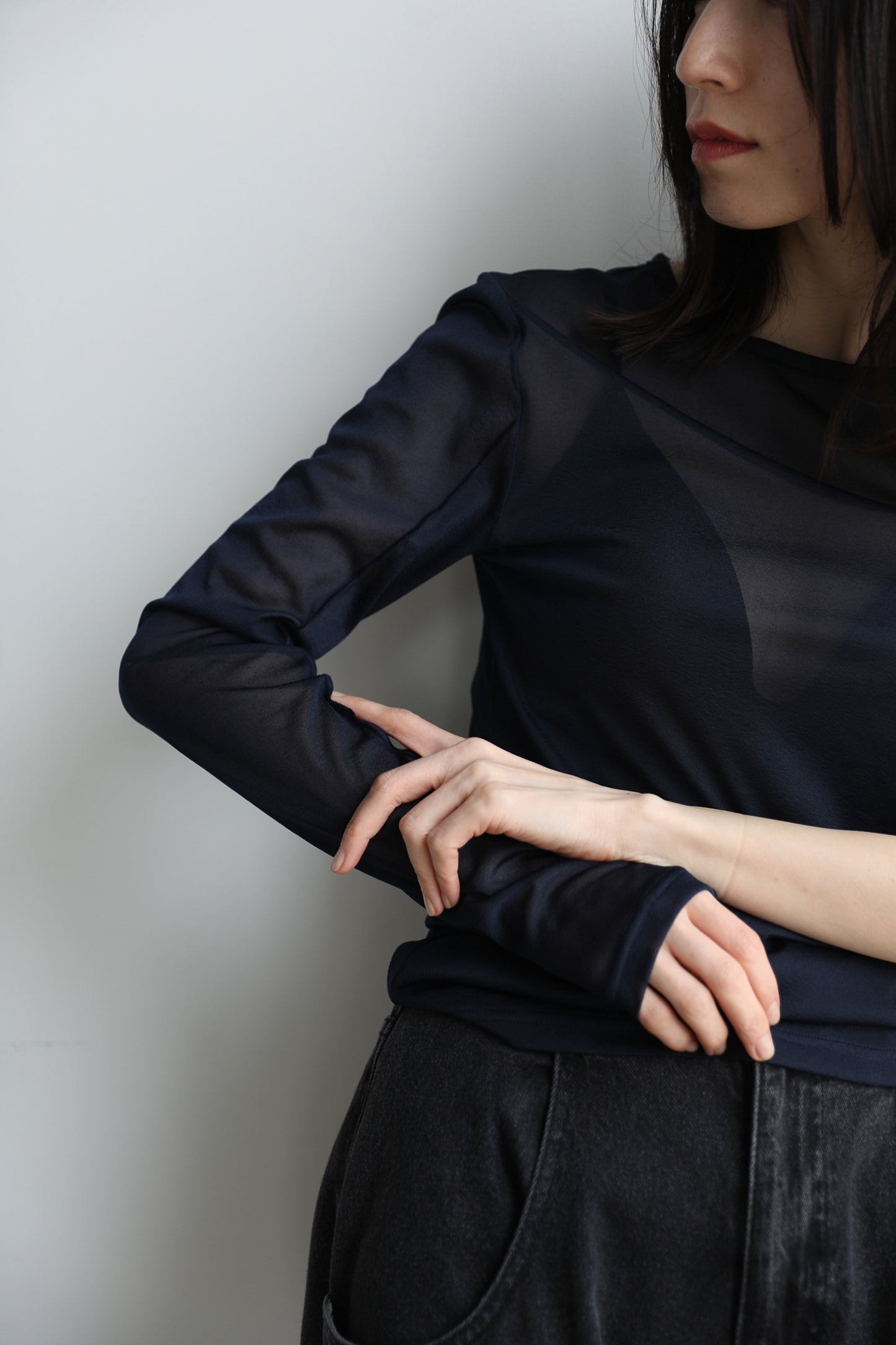 Layered sheer tops (3color)