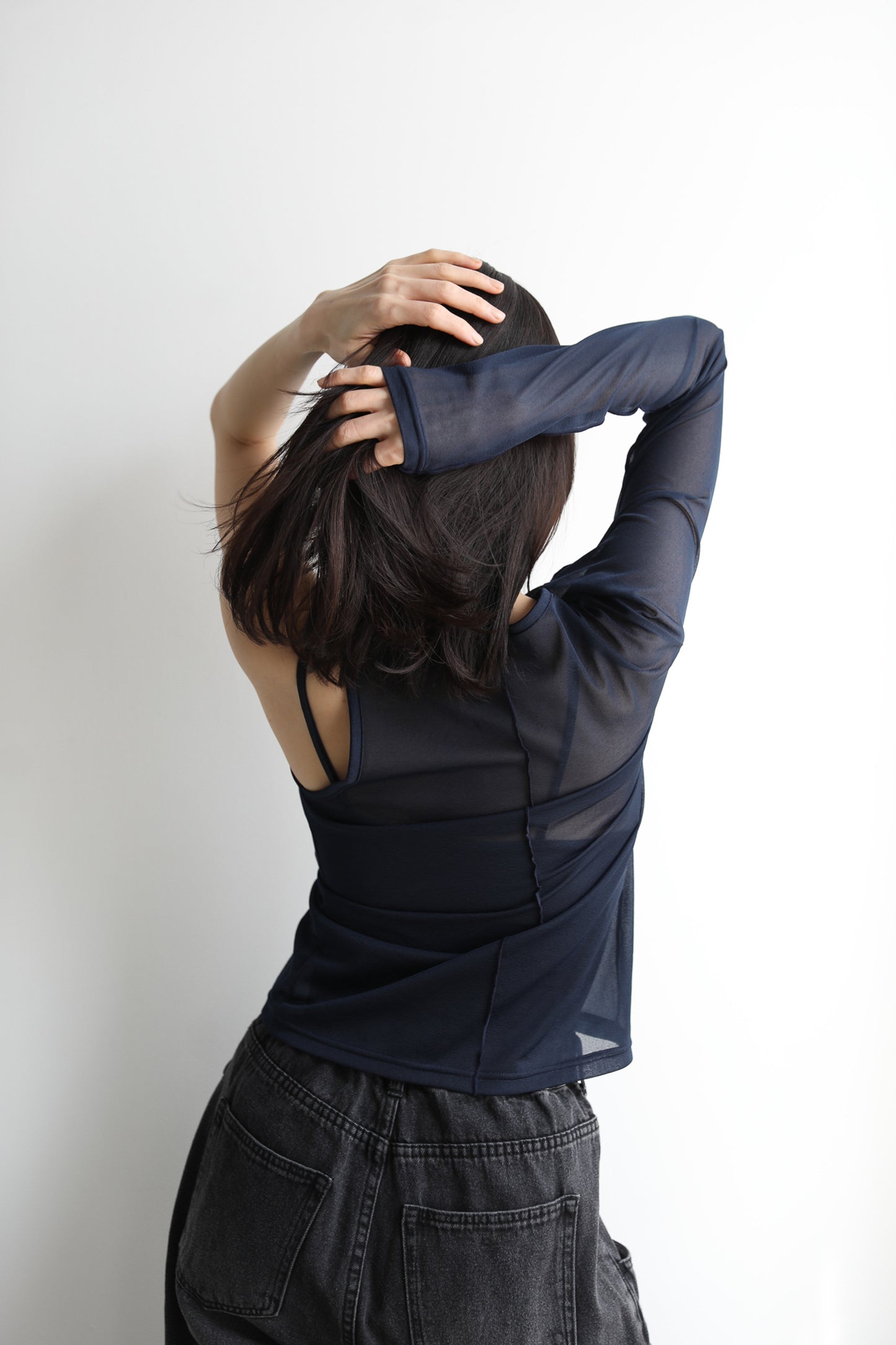Layered sheer tops (3color)
