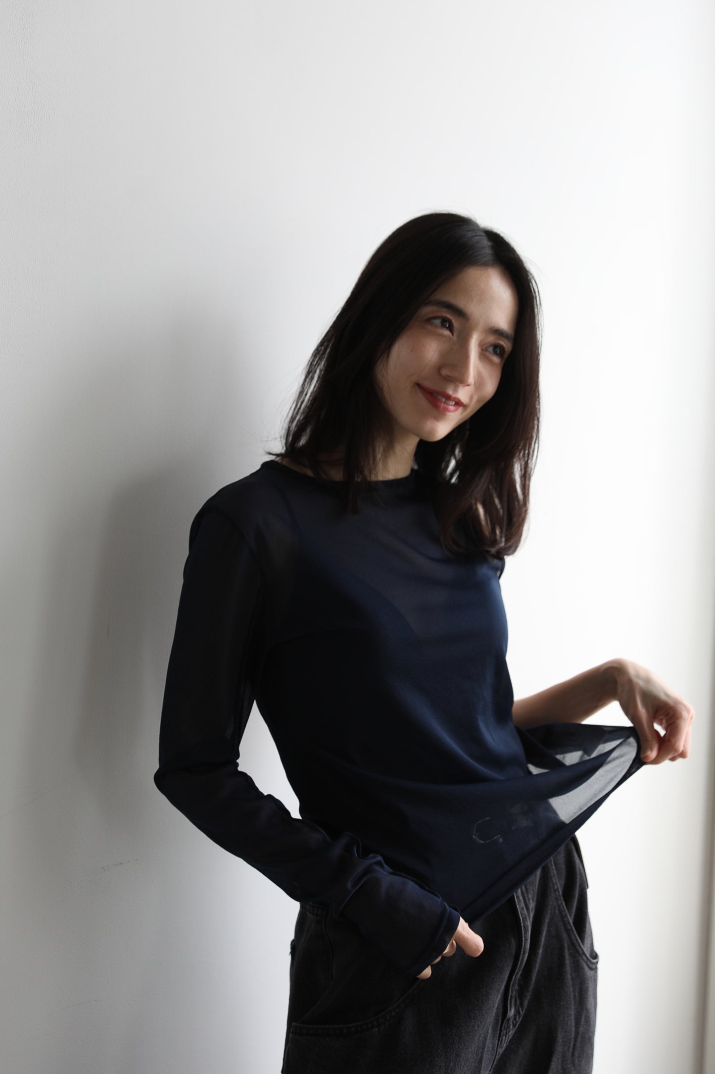 Layered sheer tops (3color)