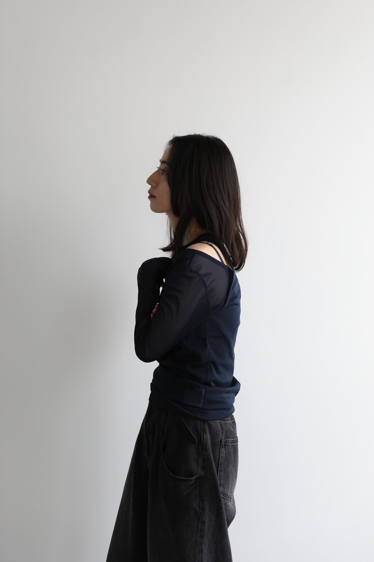 Layered sheer tops (3color)