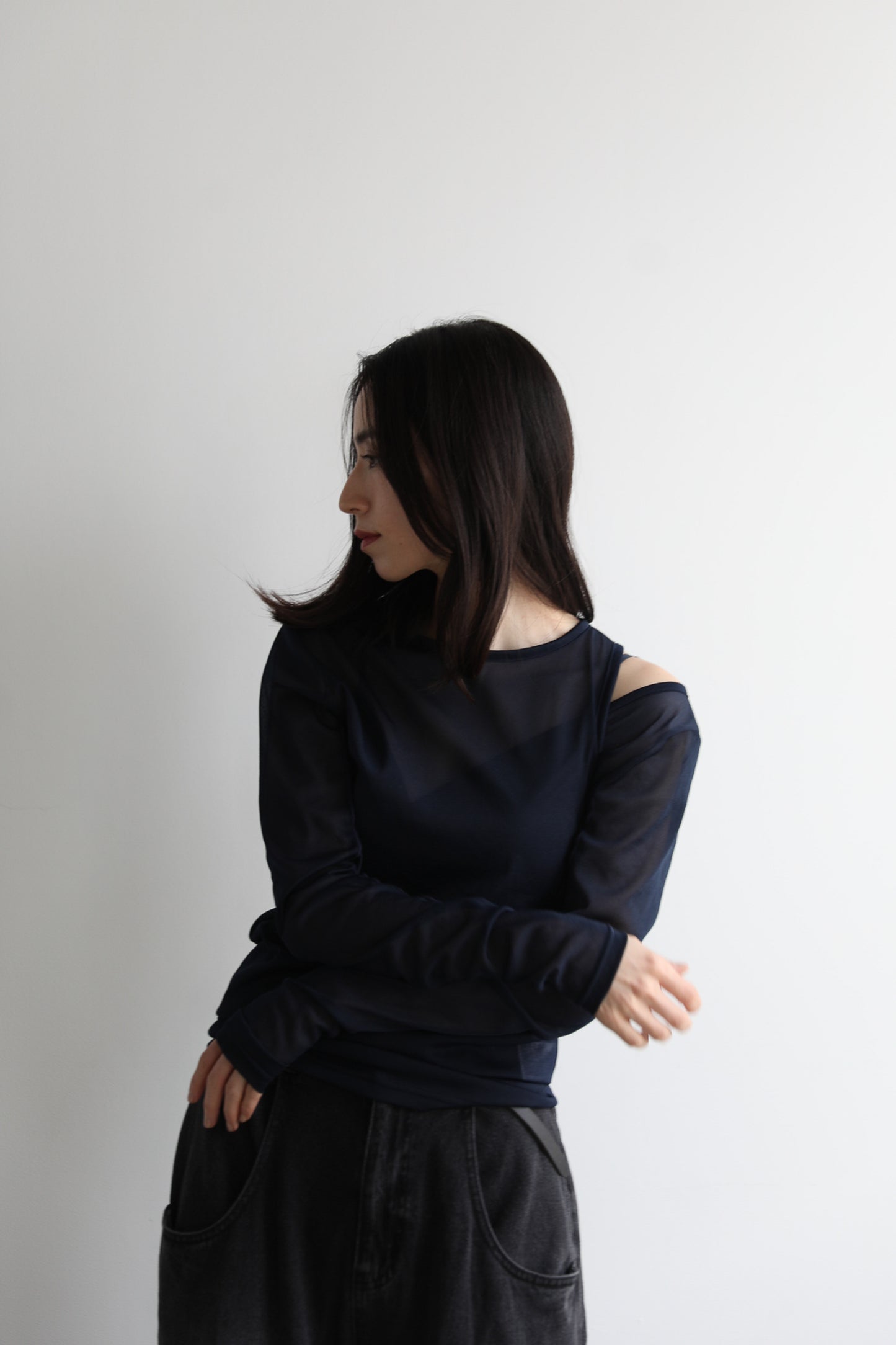 Layered sheer tops (3color)