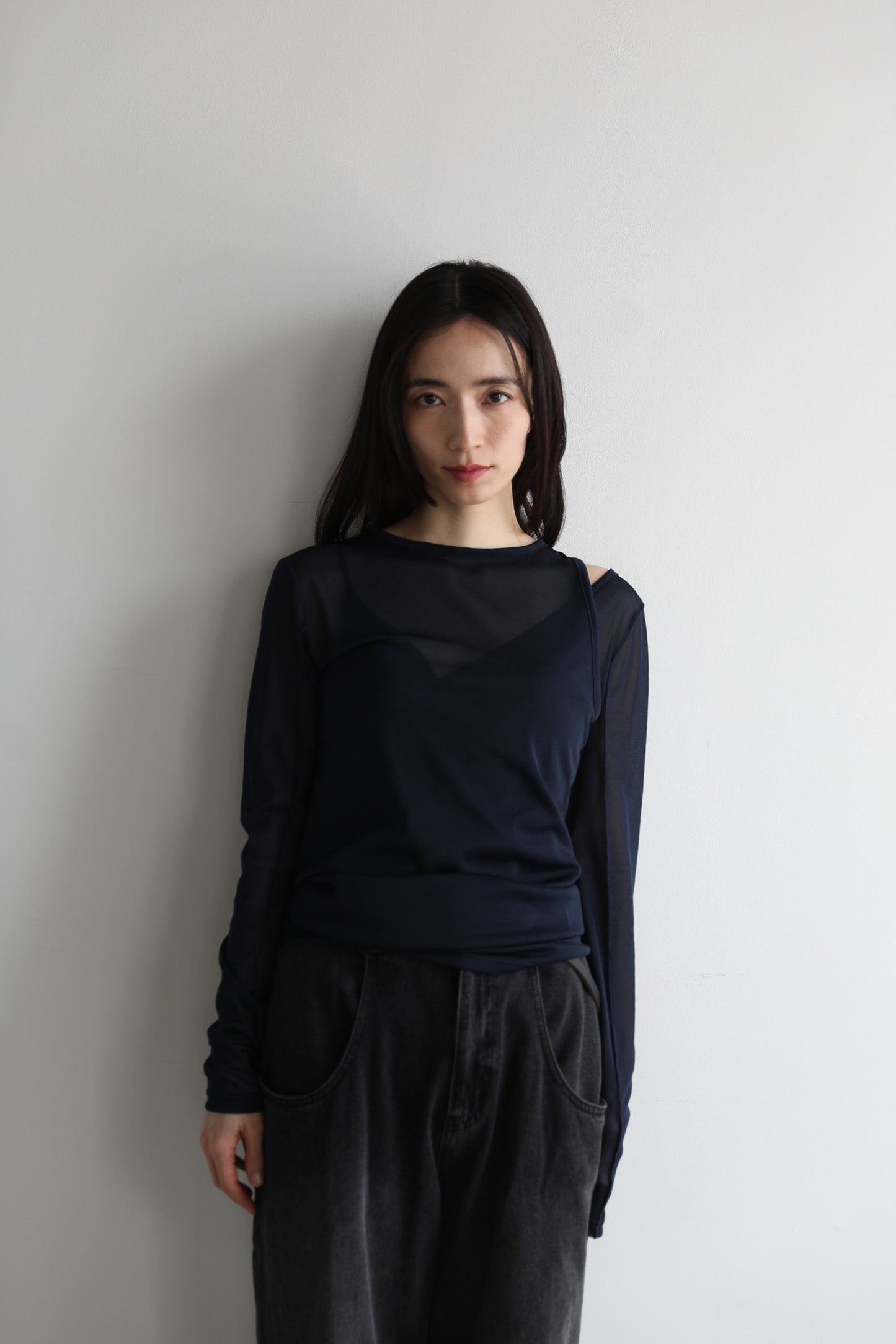 Layered sheer tops (3color)