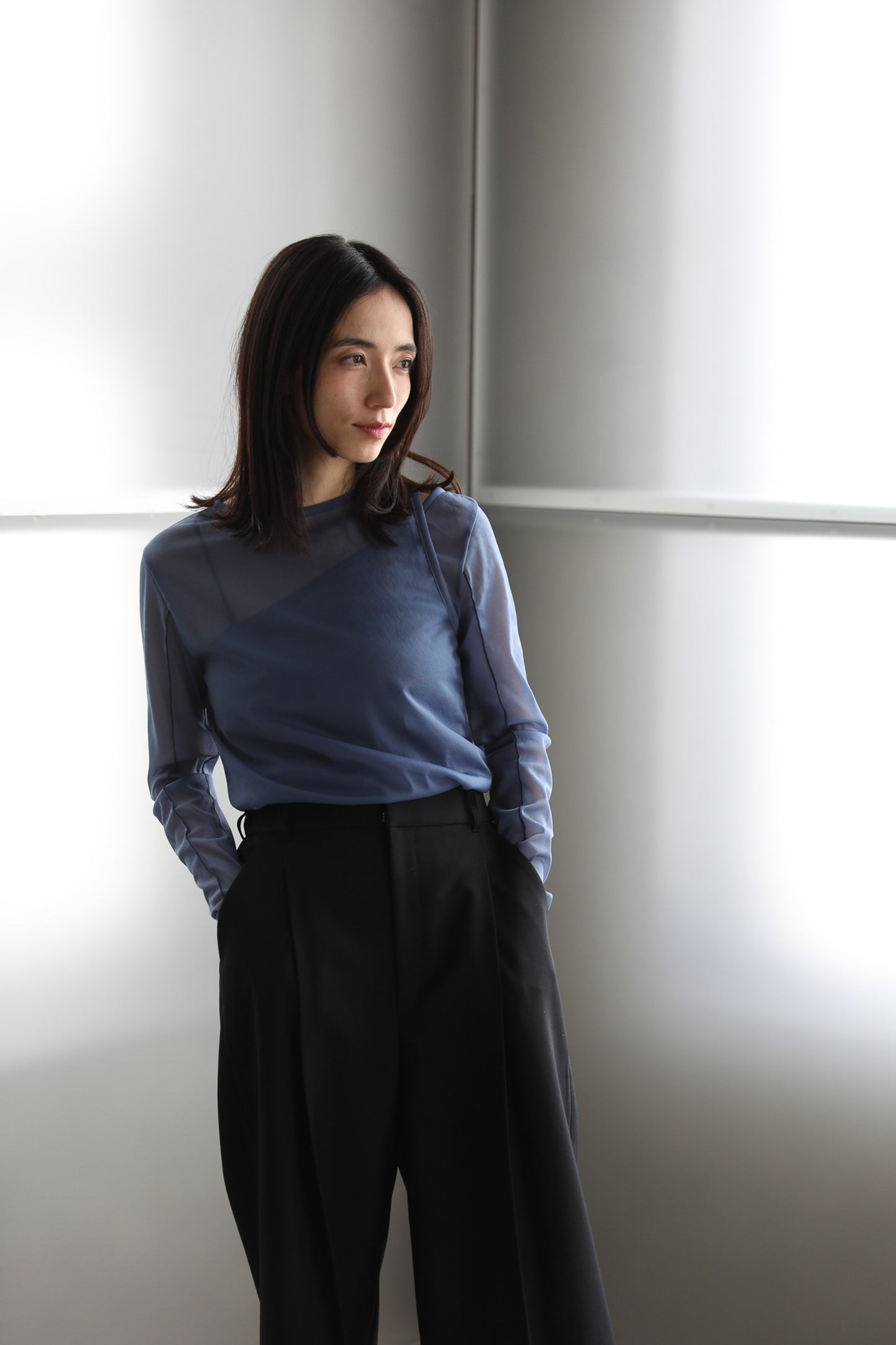 Layered sheer tops (3color)