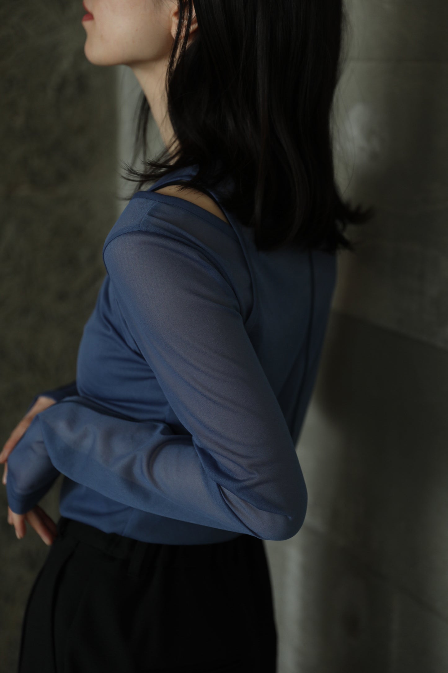 Layered sheer tops (3color)