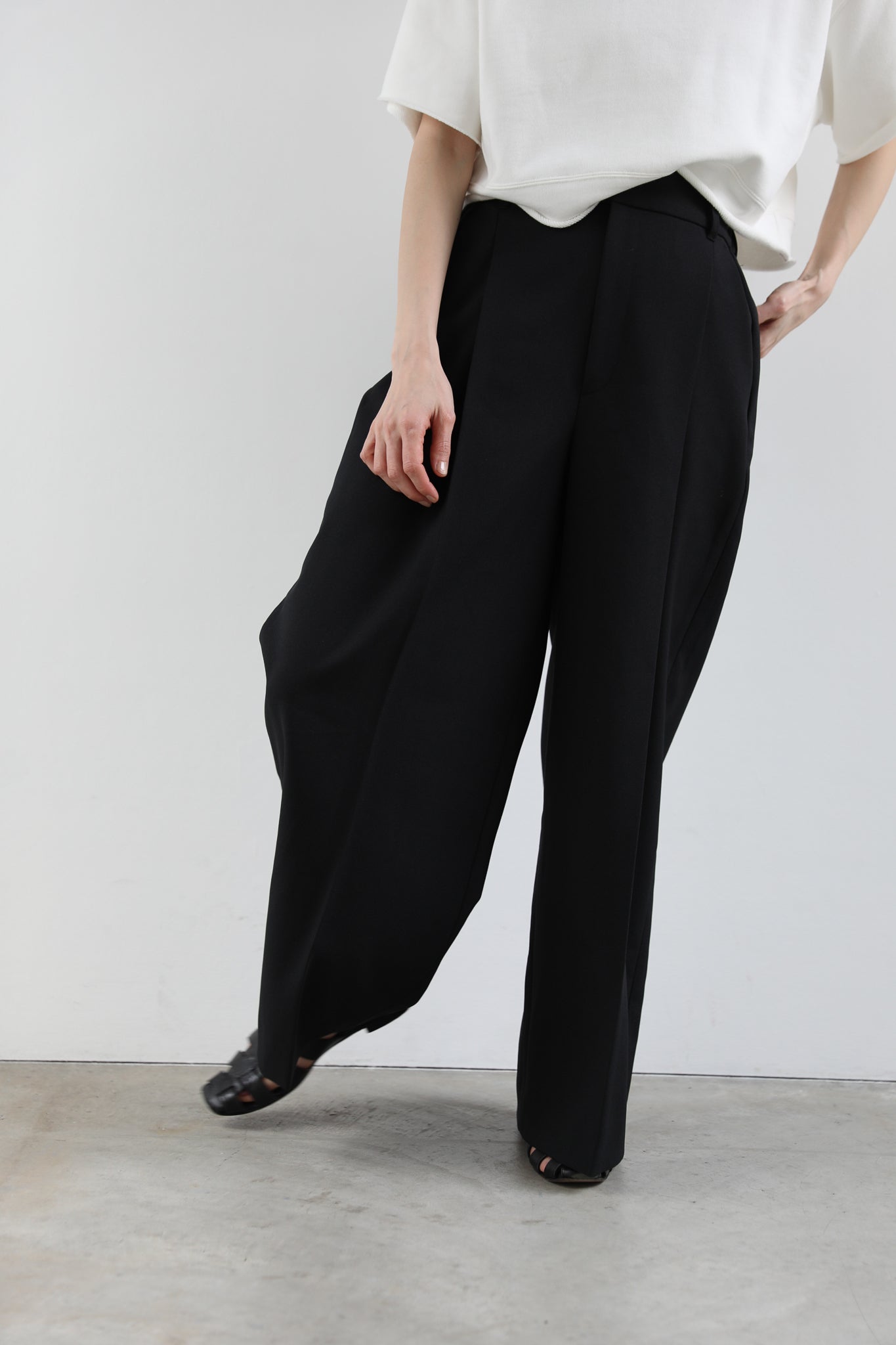 Gabardine tack trousers (2color)