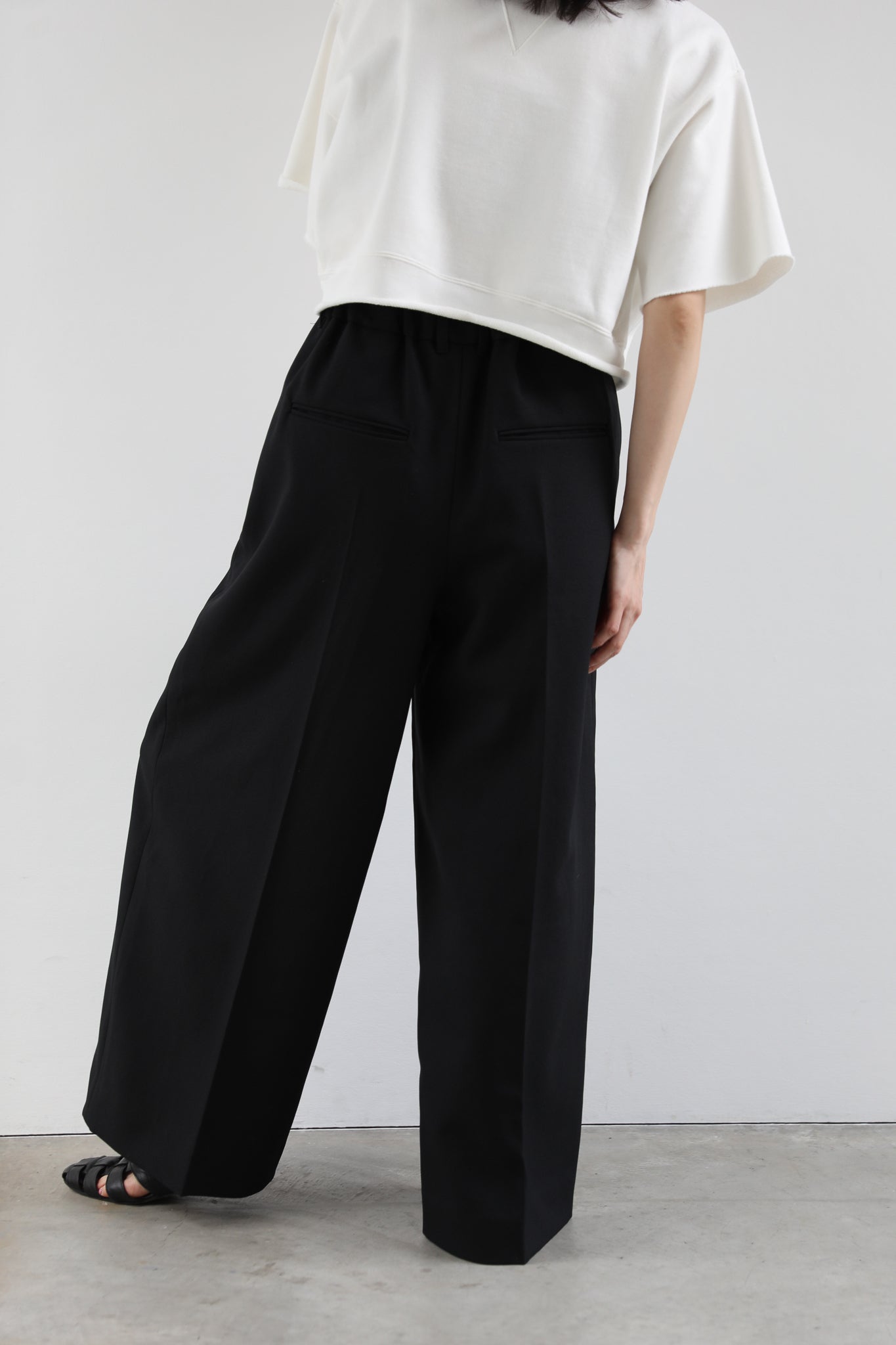 Gabardine tack trousers (2color)