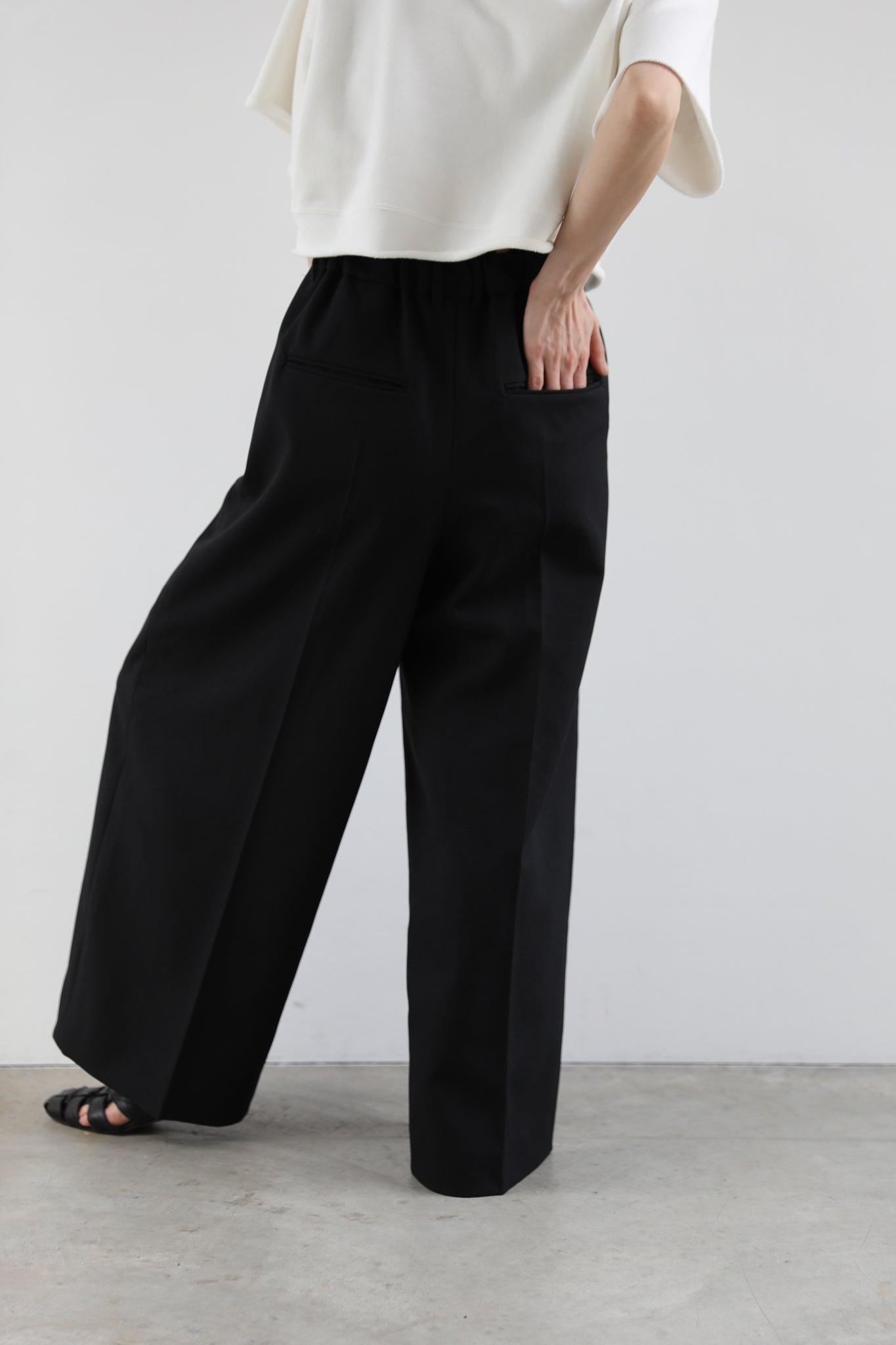 Gabardine tack trousers (2color)