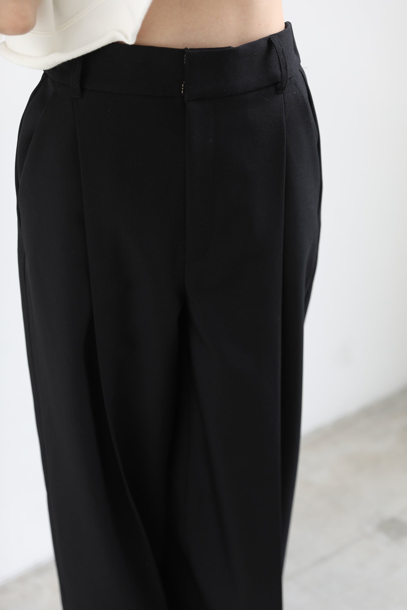 Gabardine tack trousers (2color)