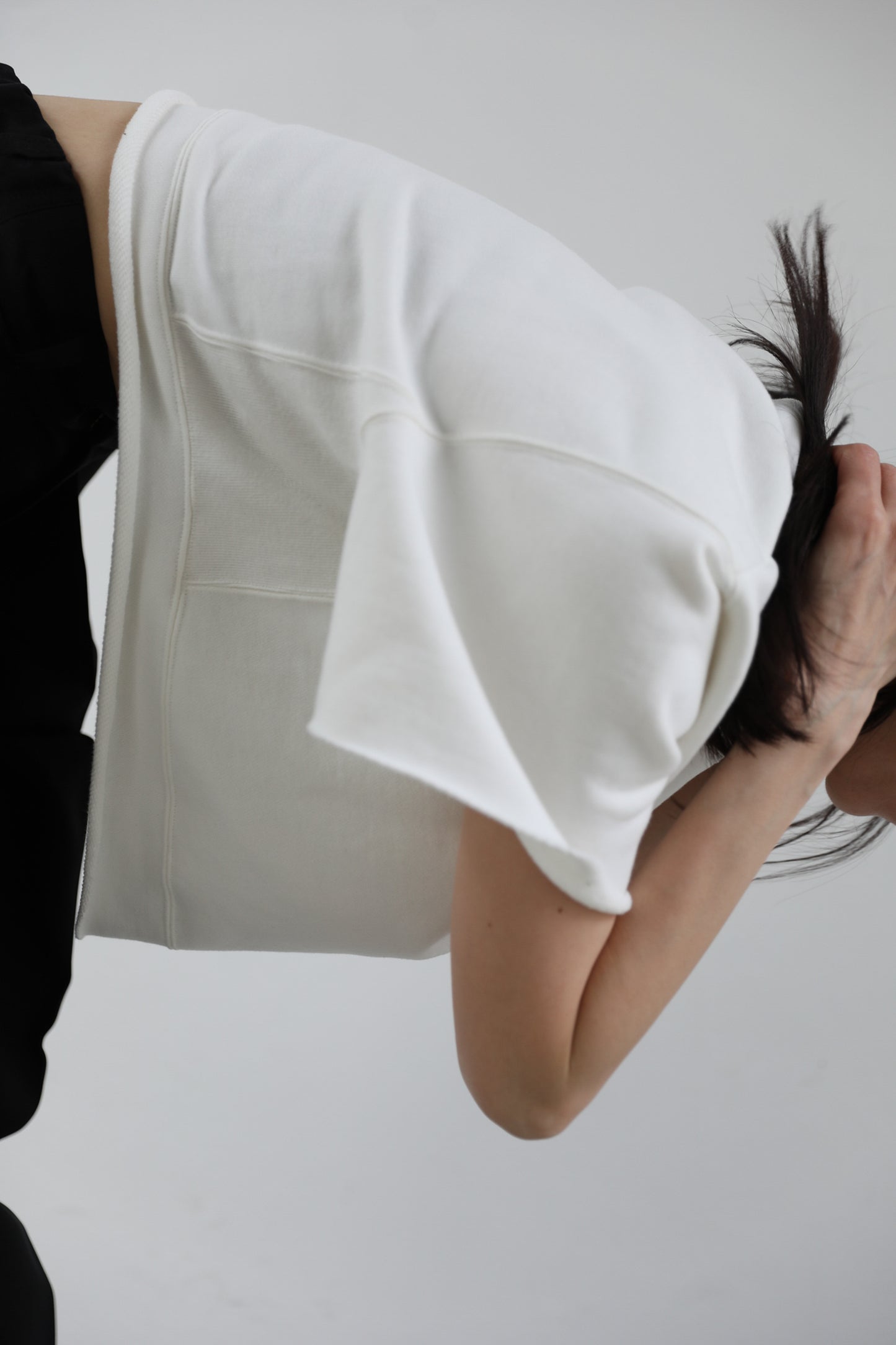 Cropped block sweater (3color)
