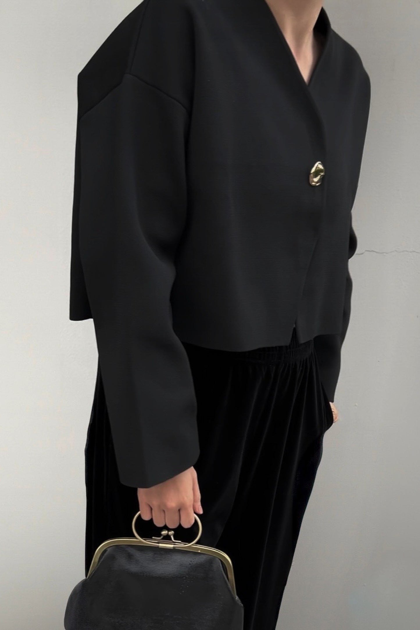Rónde knit jacket (black)