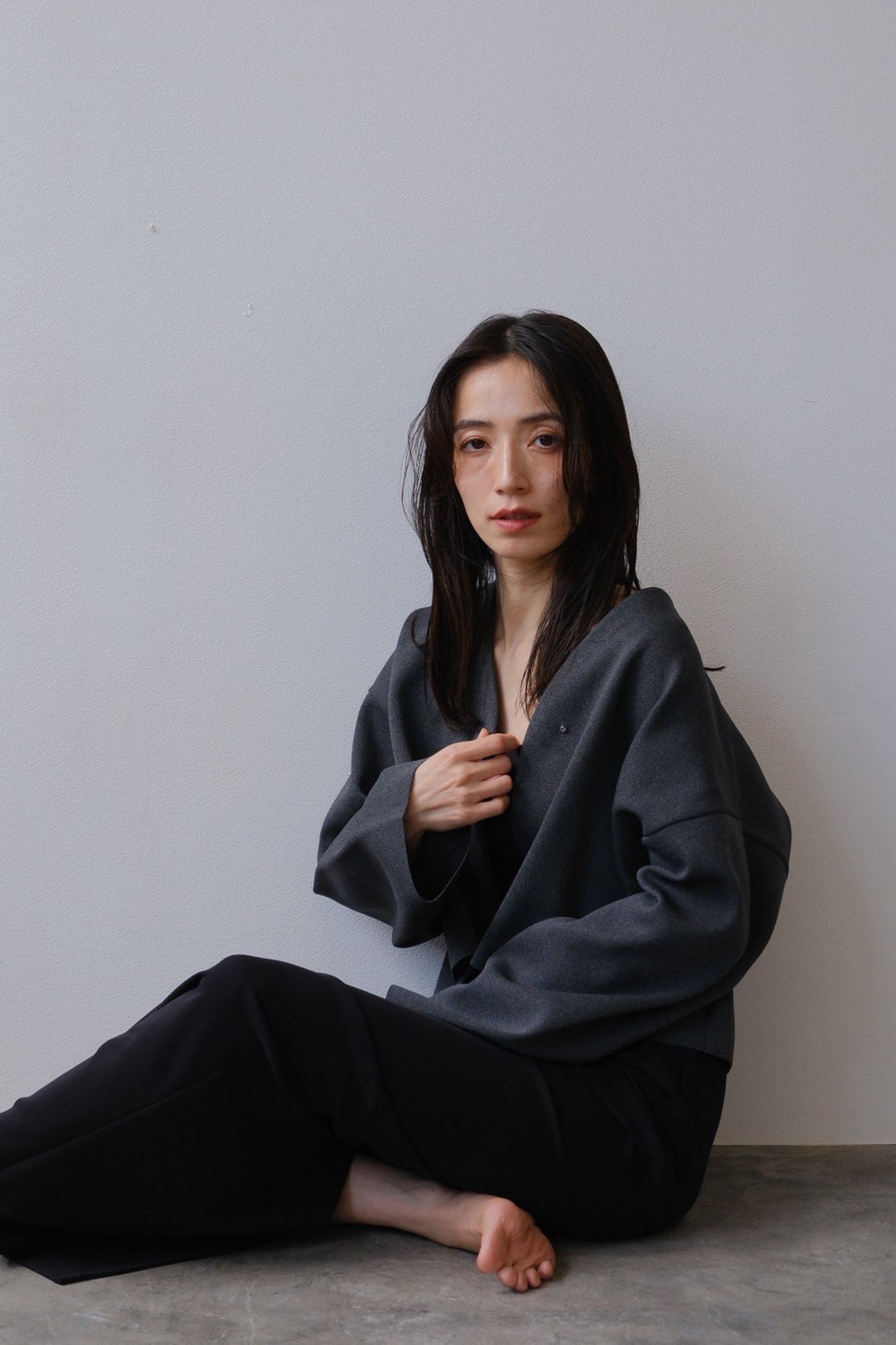 Rónde knit jacket (gray)