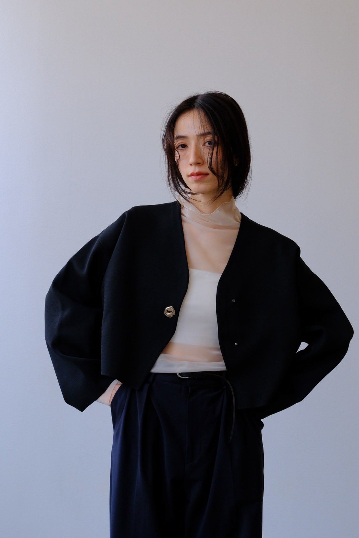 Rónde knit jacket (black)