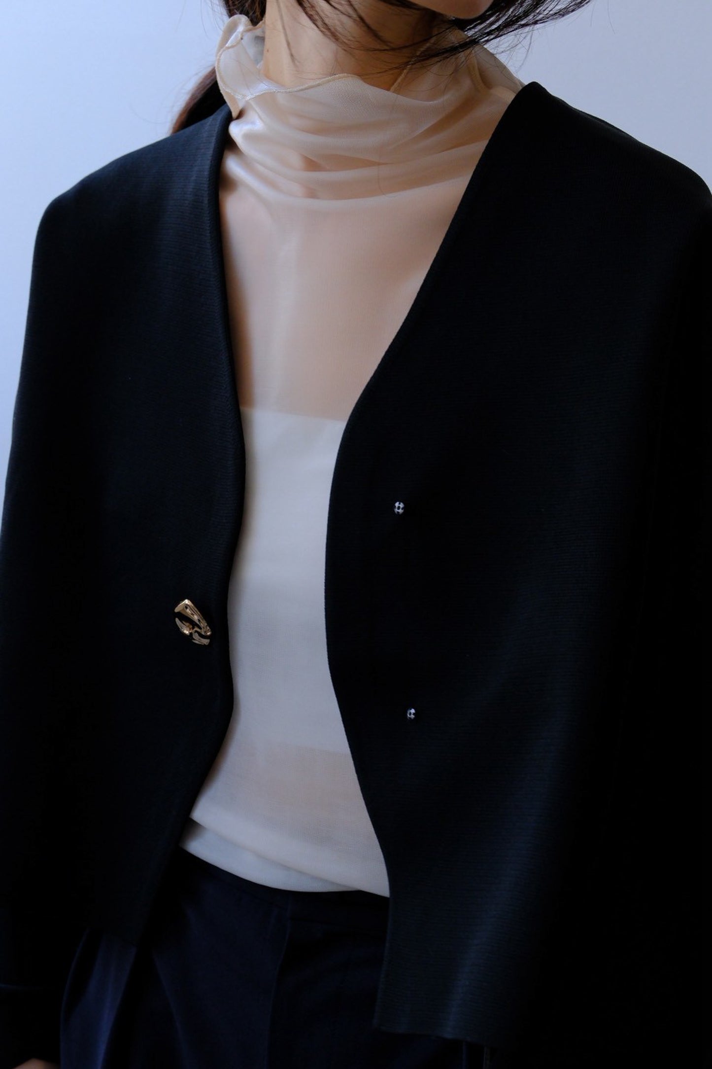 Rónde knit jacket (black)