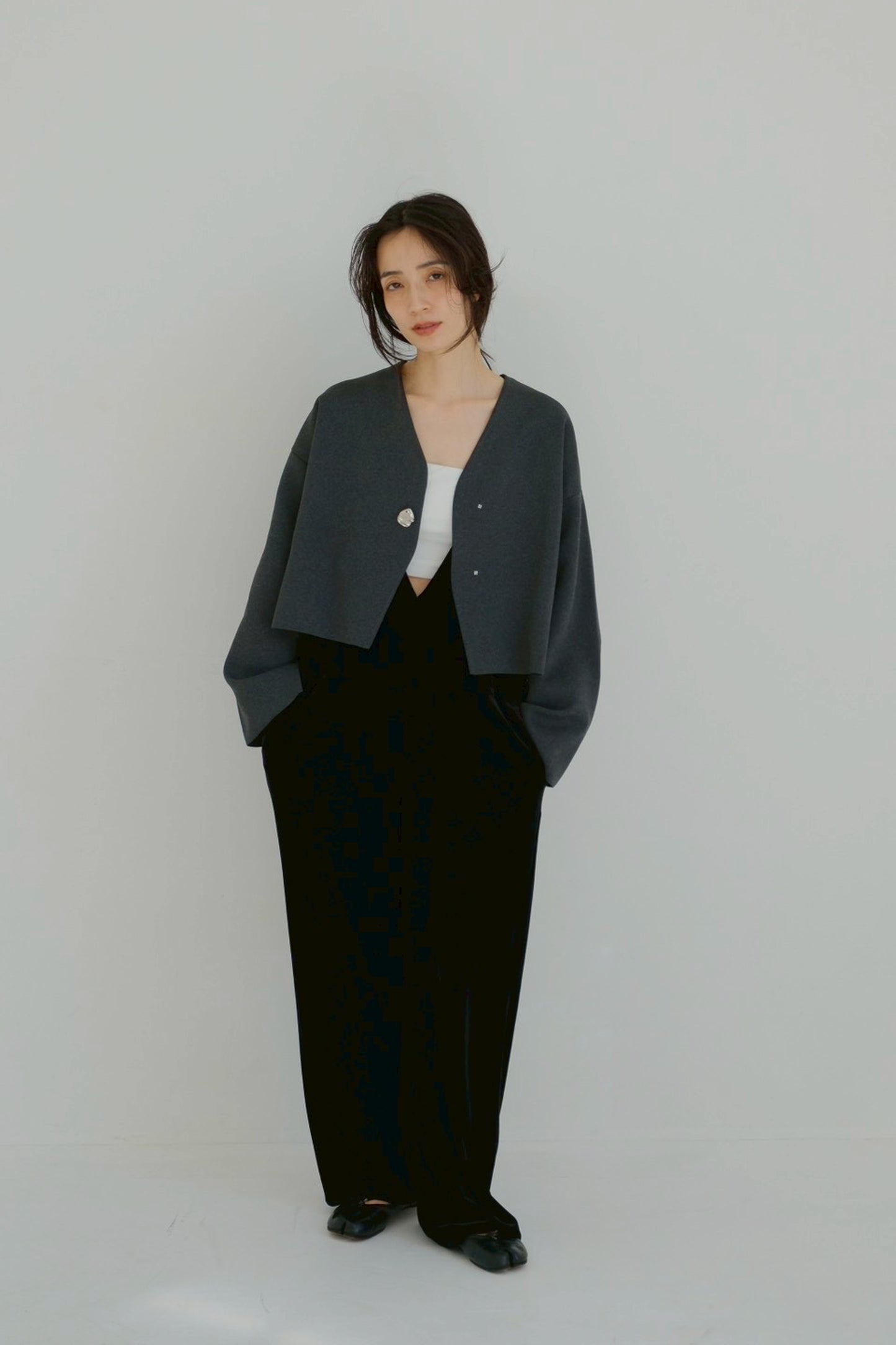 Rónde knit jacket (gray)