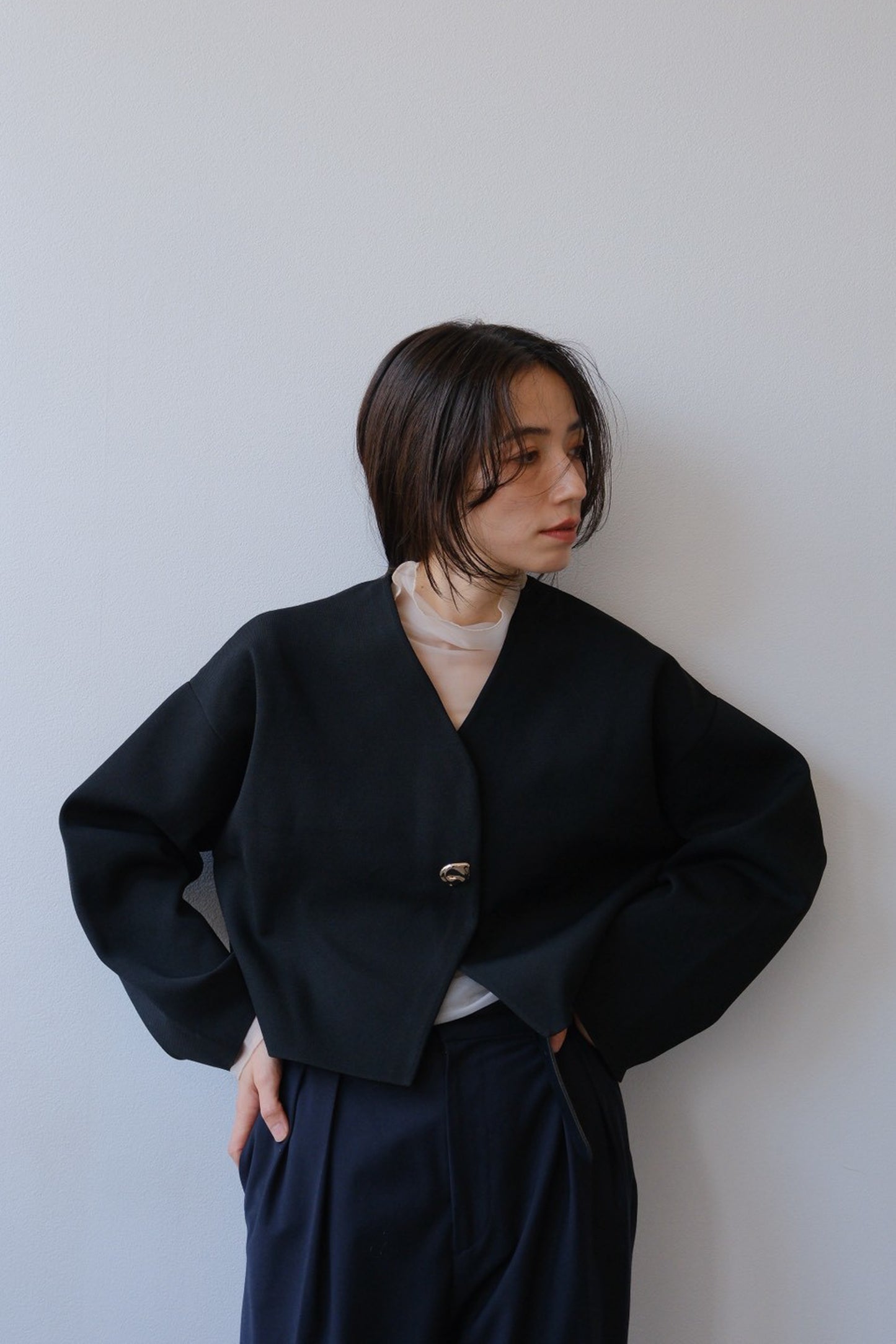 Rónde knit jacket (black)