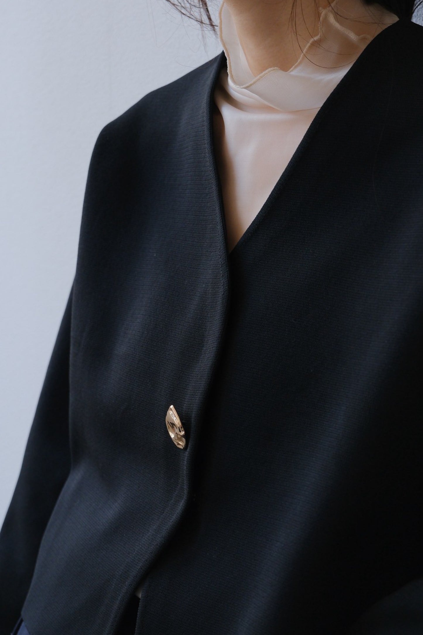 Rónde knit jacket (black)