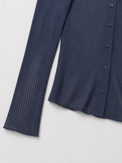 Sheer knit cardigan(3colors)