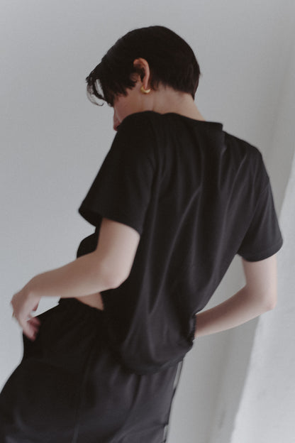 Curve gather tee (2color)