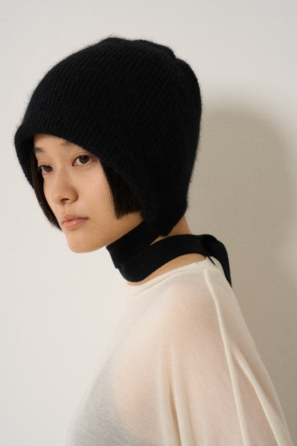 airy cashmere tops -off white-