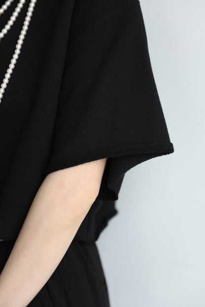 Cropped block sweater (3color)