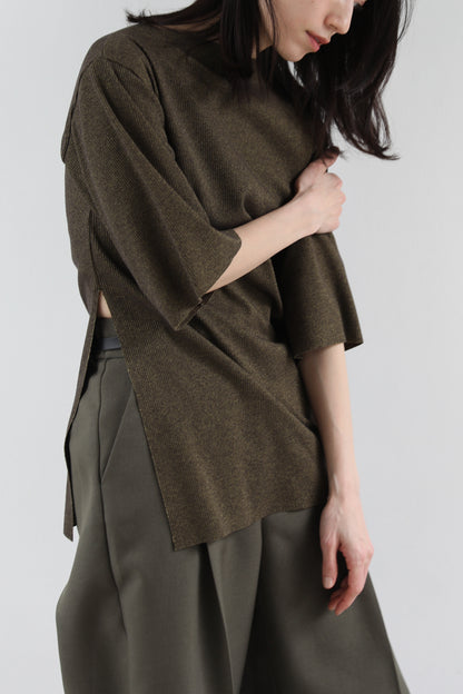 Side slit rib t (2color)
