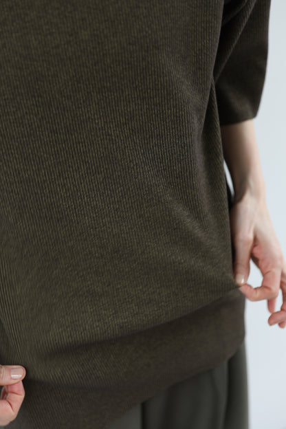 Side slit rib t (2color)
