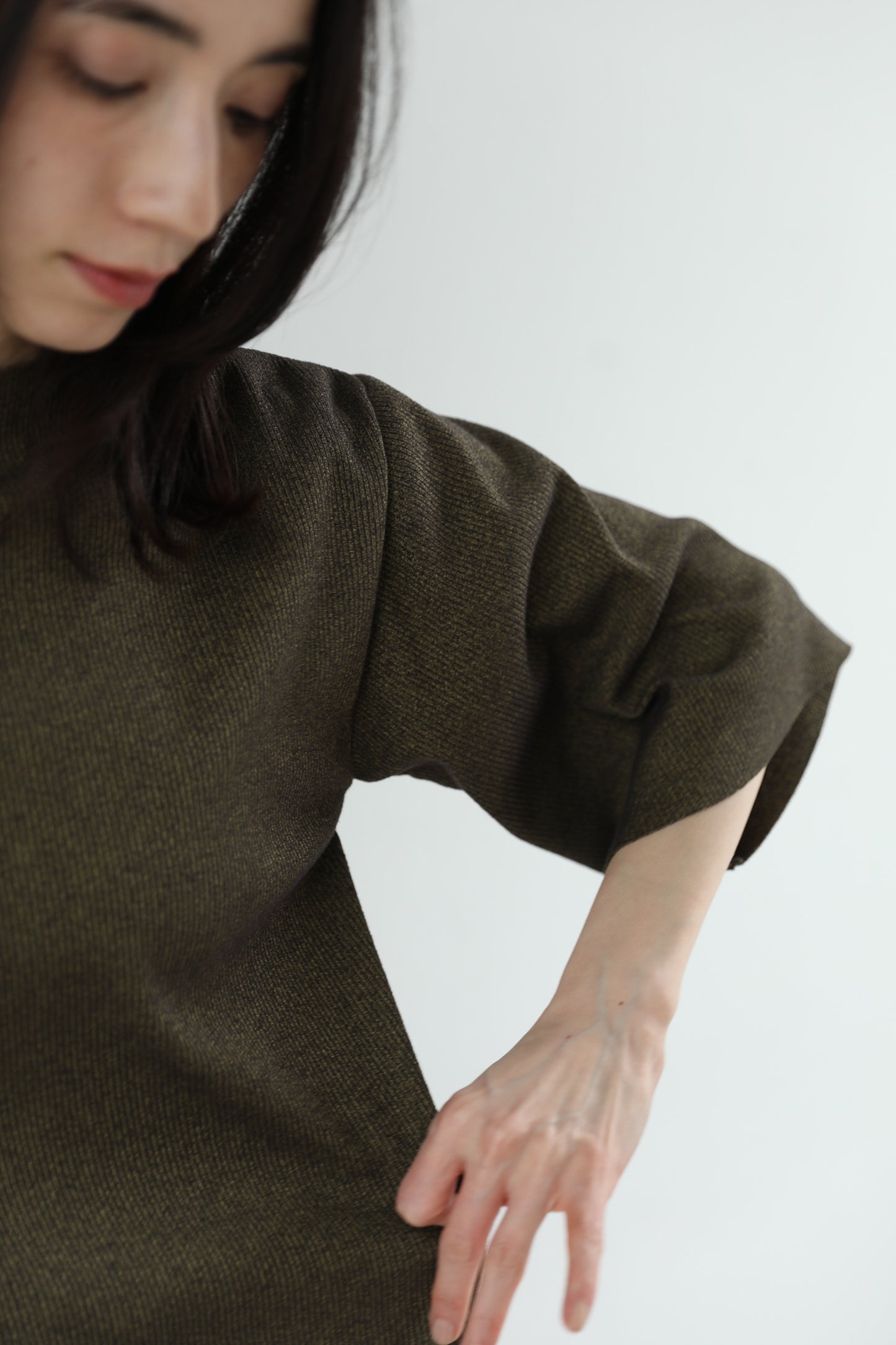 Side slit rib t (2color)