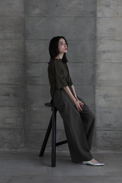 Side slit rib t (2color)