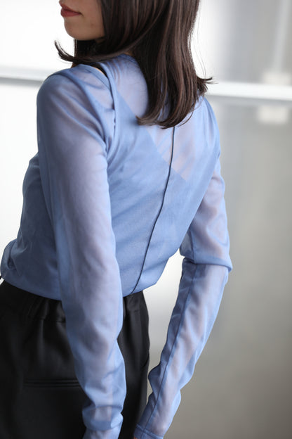 Layered sheer tops (3color)