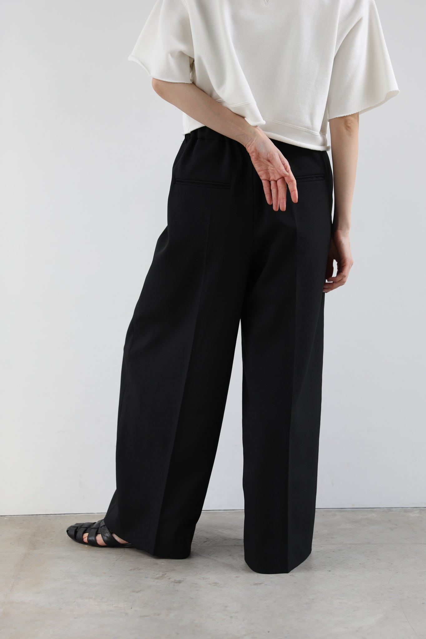Gabardine tack trousers (2color)