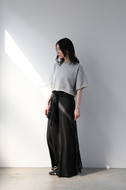 Cropped block sweater (3color)