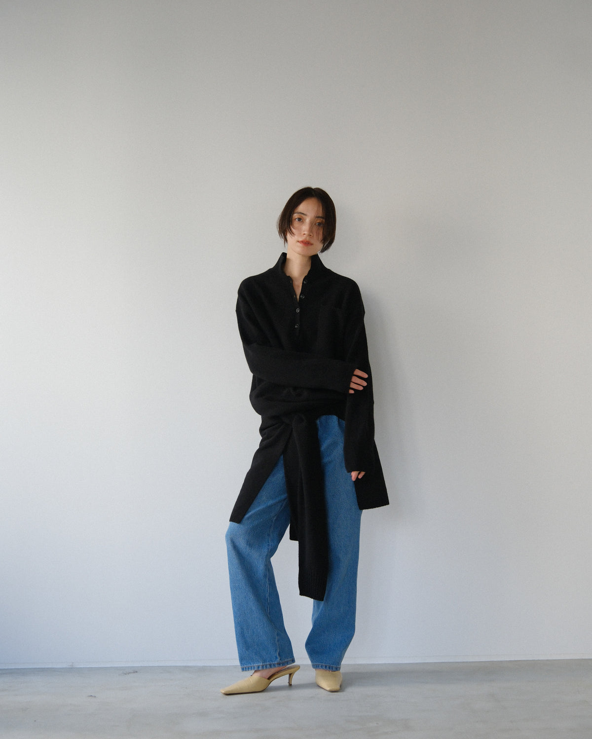 Pure wrap skirt (3colors)