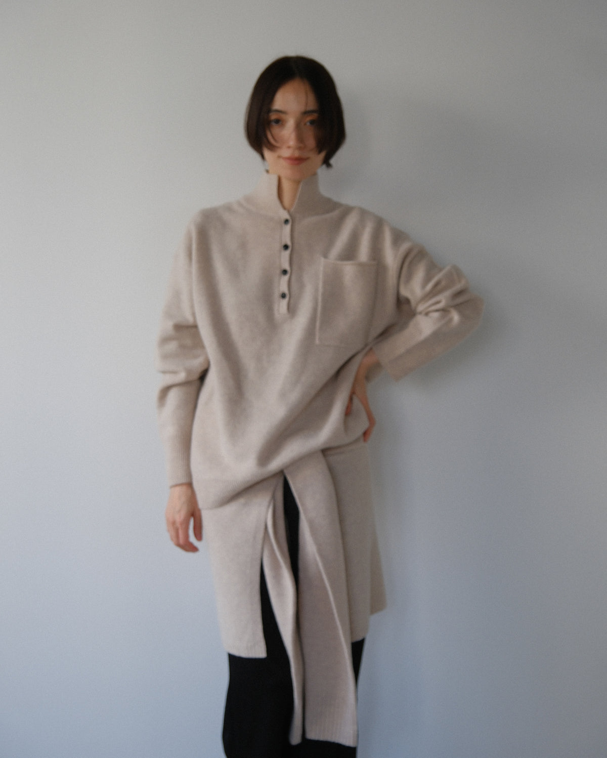 Pure wrap skirt (3colors)