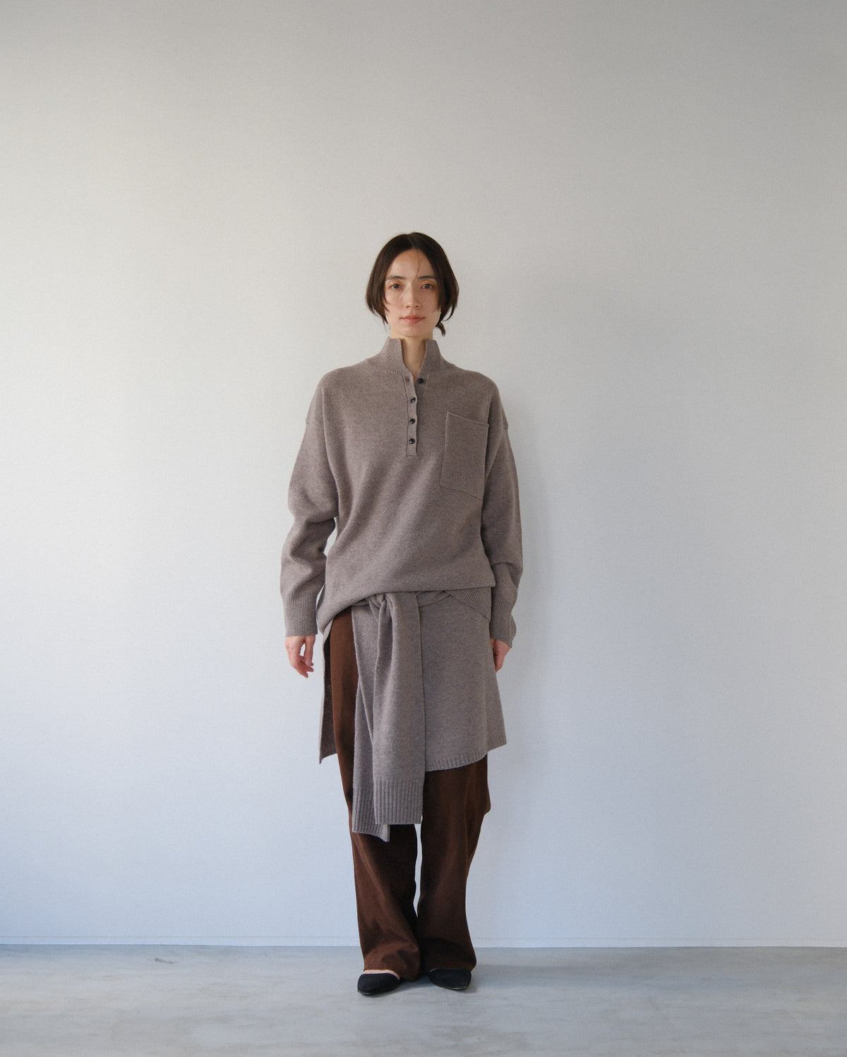 Pure wrap skirt (3colors)