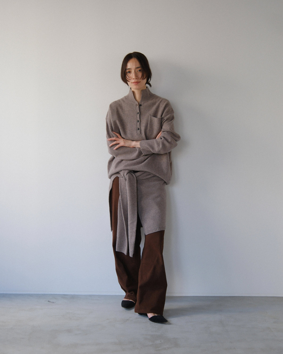 Pure wrap skirt (3colors)