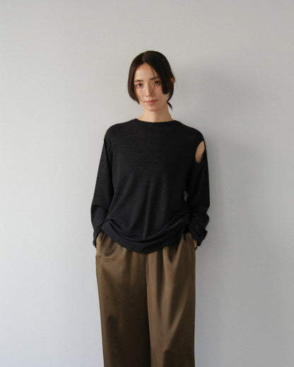 Hole wool t (2colors)