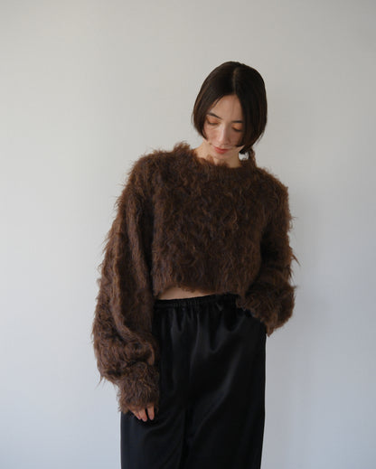 Shaggy knit tops (2colors)