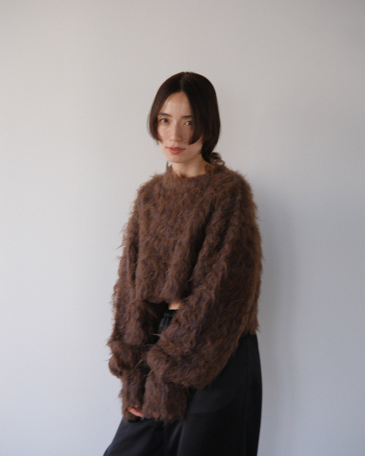 Shaggy knit tops (2colors)