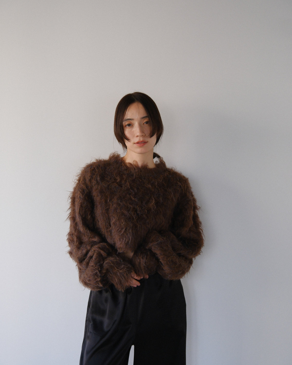 Shaggy knit tops (2colors)