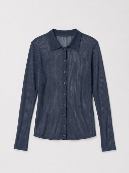 Sheer knit cardigan(3colors)