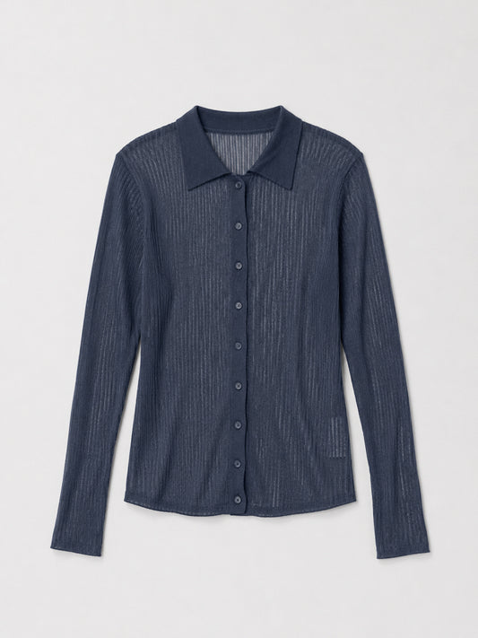 Sheer knit cardigan(3colors)