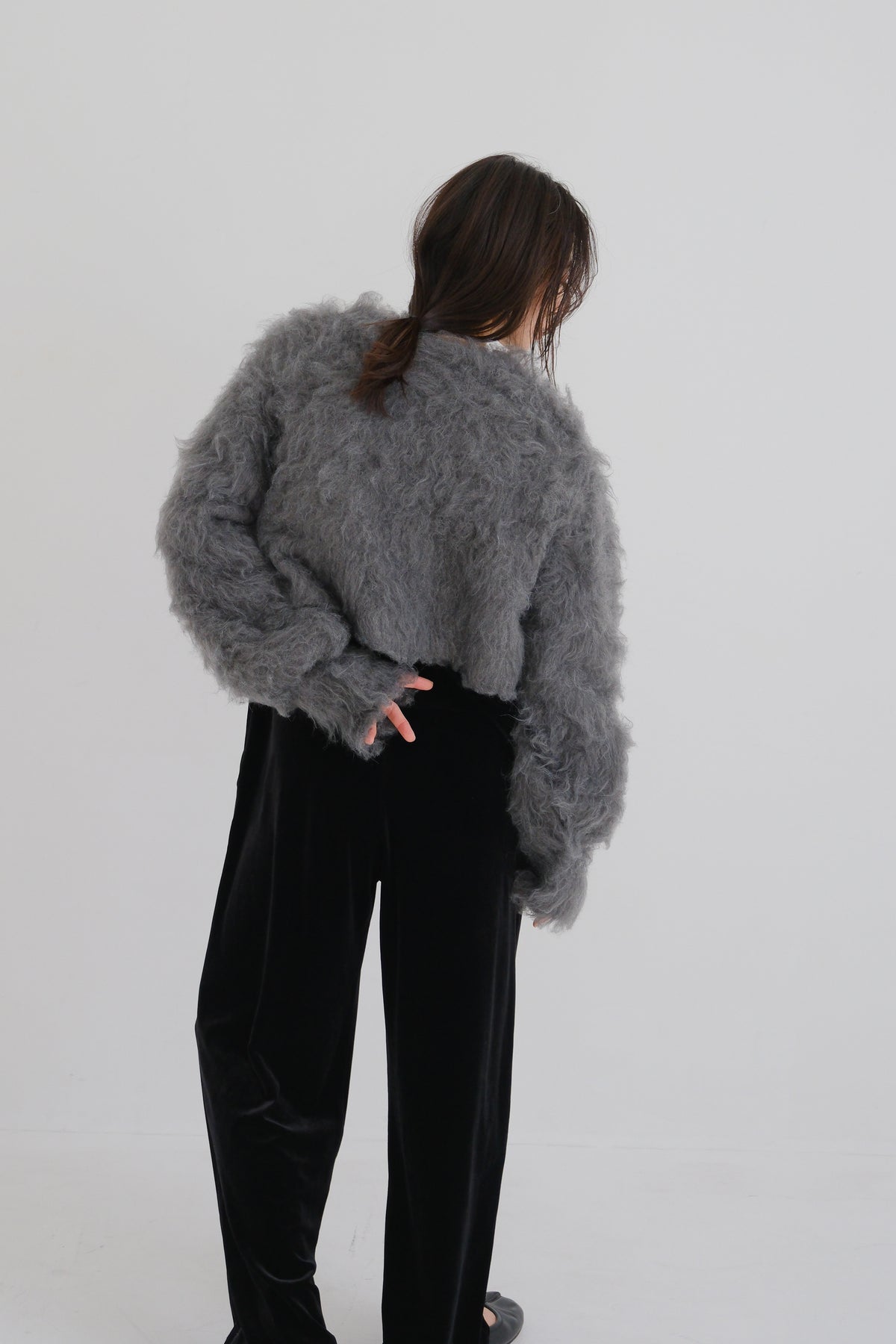 Shaggy knit tops (2colors)