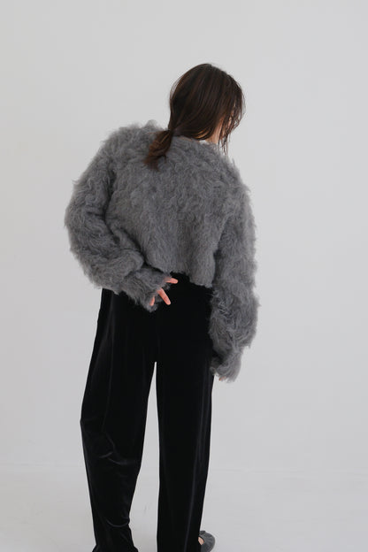 Shaggy knit tops (2colors)