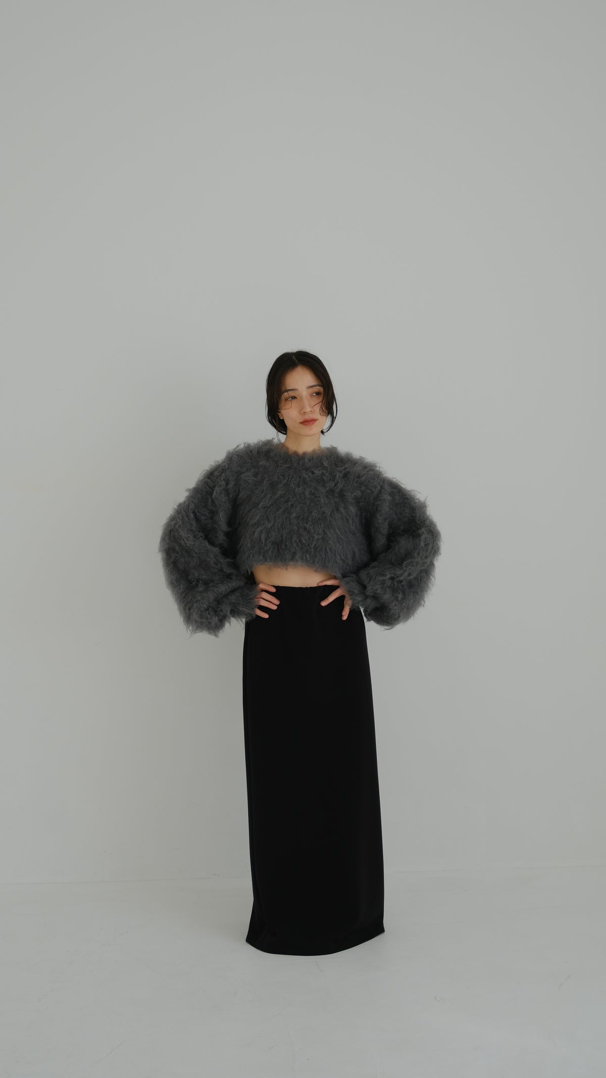 Shaggy knit tops (2colors)