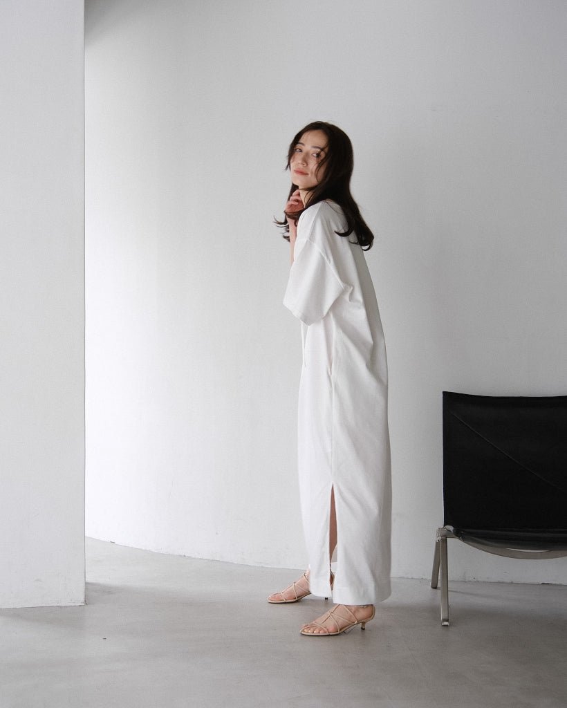 Asymmetry Cut Dress (2colors)