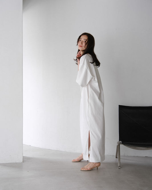 Asymmetry Cut Dress (2colors)